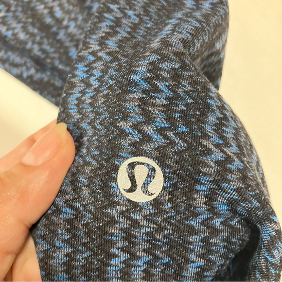 Lululemon Wunder Under High Low Ziggy Wee August Inkwell pattern blue leggings 4 - Picture 5 of 9